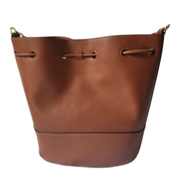 Ralph Lauren Leather Large Andie Drawstring Bag - Picture 6 of 8